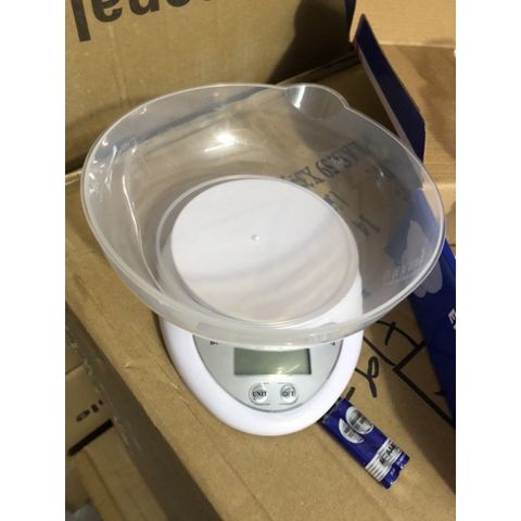 Cân Điện Tử Mini Có Tô 5kg - Cân Nhà Bếp Tiện Lợi, Độ Chính Xác Cao, Thiết Kế Đẹp, Phù Hợp Làm Bánh, Rau, Củ Quả