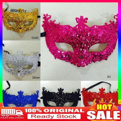 Mặt nạ hóa trang sang trọng cho nữ - Phụ kiện tiệc Halloween, lễ hội, masquerade, chất lượng cao, thiết kế lấp lánh