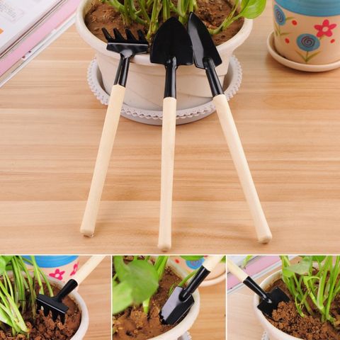 Bộ Cuốc Xẻng Làm Vườn Mini 3 Món - Dụng Cụ Vườn Đẹp, Chất Lượng Cao, Phù Hợp Cho Người Yêu Thích Làm Vườn