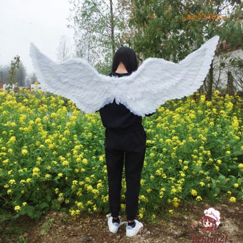 Cánh Thiên Thần Hóa Trang Halloween Cổ Tích - Lông Vũ Trắng Đẹp Dành Cho Người Lớn, Hoàn Hảo Cho Tiệc Tùng và Cosplay