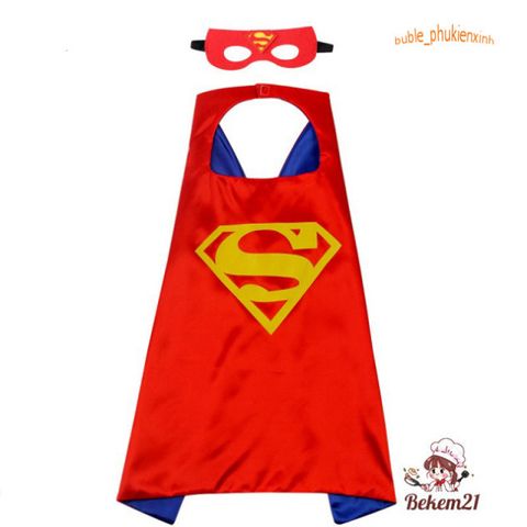Bộ Đồ Siêu Nhân Ngắn Tay Cho Bé - Áo Choàng và Mặt Nạ Spiderman, Superman, Batman - Thời Trang Trẻ Em Chất Cotton êm ái