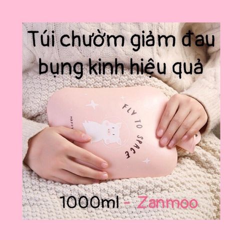 Túi Chườm Nóng Lạnh 1300ml Heo Bự Cute Zanmoo - Túi Sưởi Ấm Giảm Đau Bụng Kinh, Thiết Kế Đáng Yêu, Quà Tặng Thú Vị