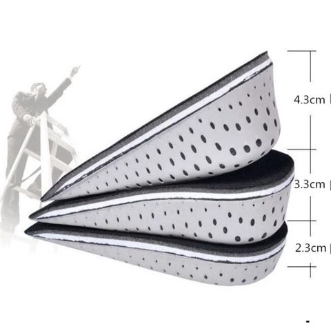 Miếng Lót Giày Tăng Chiều Cao EVA Cho Nam Nữ - Giày Với Đệm Tăng Chiều Cao 2.3cm, 3.3cm, 4.3cm, Phù Hợp Mọi Giới Tính