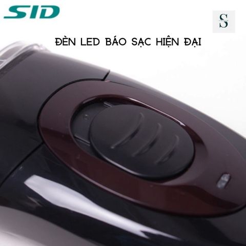 Máy Cạo Râu SID-S200 Thông Minh - Cạo Siêu Nhanh, Lưỡi Kép 4D, Chống Kẹt, Sạc 4Giờ, Bảo Hành 12 Tháng