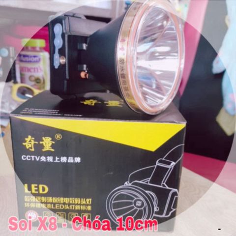 Đèn Đeo Đầu X8 Siêu Sáng Chống Nước 800w - Siêu To, Chiếu Xa 1500m với Chóa Thay Đổi - Dụng Cụ Thể Thao Ngoài Trời