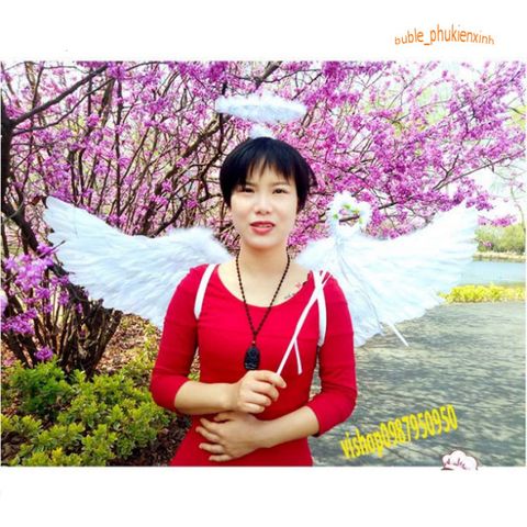 Bộ phụ kiện chụp ảnh cho bé gái - Đôi cánh thiên thần đáng yêu cùng băng đô cài tóc - Quà tặng cho trẻ sơ sinh