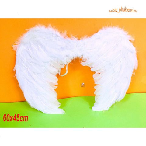 Cánh Thiên Thần Đen Trắng Lông Mềm Cho Người Lớn - Phụ Kiện Cosplay Hoàn Hảo, Quà Tặng Sinh Nhật độc đáo