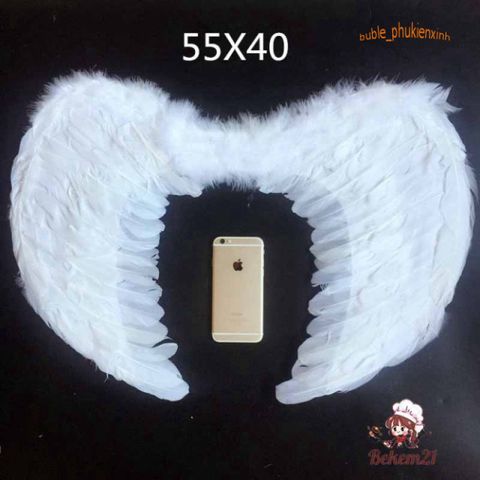 Cánh Thiên Thần Đen Trắng Lông Mềm Cho Người Lớn - Phụ Kiện Cosplay Hoàn Hảo, Quà Tặng Sinh Nhật độc đáo