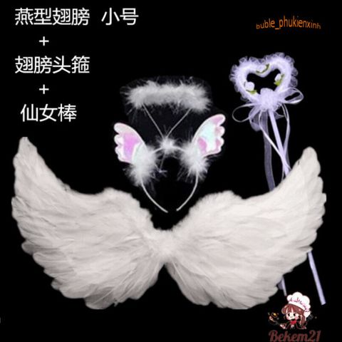 Cánh Thiên Thần Cosplay Lông Vũ - Phụ Kiện Thời Trang Tiệc Tùng Cho Người Lớn Và Trẻ Em - Cánh Tiên Độc Đáo Hấp Dẫn