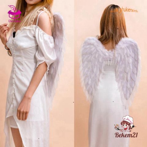 Trang phục cánh thiên thần DEVOKO - Phụ kiện hóa trang độc đáo cho Halloween, tiệc tùng và biểu diễn nghệ thuật