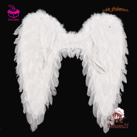 Trang phục cánh thiên thần DEVOKO - Phụ kiện hóa trang độc đáo cho Halloween, tiệc tùng và biểu diễn nghệ thuật