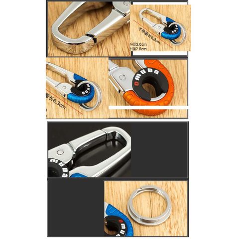 Móc Khóa Inox Cao Cấp OMUDA Chống Gỉ & Xước - Phụ Kiện Sang Trọng Dành Cho Phái Mạnh, Hộp Quà Tặng Nguyệt Bảo