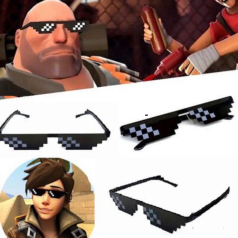 Kính Mát Thug Life Đen - Kính Chống Nắng Phong Cách Meme 