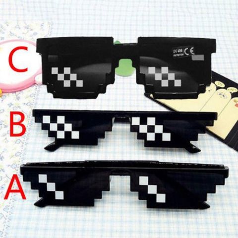 Kính Mát Thug Life Đen - Kính Chống Nắng Phong Cách Meme 