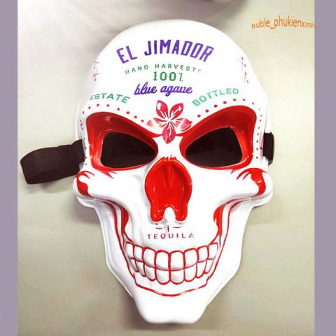 Mặt Nạ Đầu Lâu Xương Vẽ Độc Đáo - Trang Trí BarberShop, Tiệm Tóc và Quán Cà Phê - Phụ Kiện Halloween Thú Vị