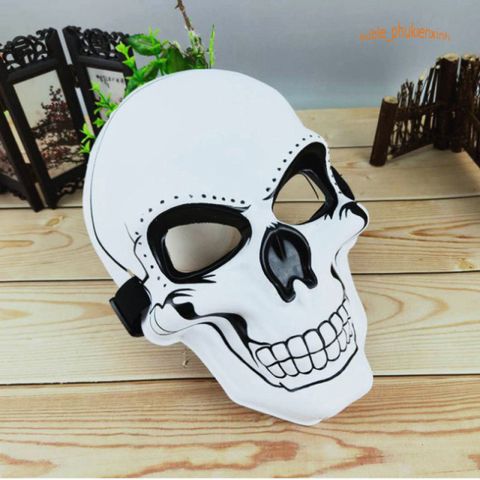 Mặt Nạ Đầu Lâu Xương Vẽ Độc Đáo - Trang Trí BarberShop, Tiệm Tóc và Quán Cà Phê - Phụ Kiện Halloween Thú Vị