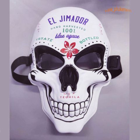 Mặt Nạ Đầu Lâu Xương Vẽ Độc Đáo - Trang Trí BarberShop, Tiệm Tóc và Quán Cà Phê - Phụ Kiện Halloween Thú Vị