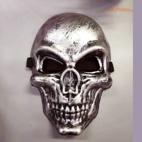 Mặt Nạ Đầu Lâu Xương Vẽ Độc Đáo - Trang Trí BarberShop, Tiệm Tóc và Quán Cà Phê - Phụ Kiện Halloween Thú Vị