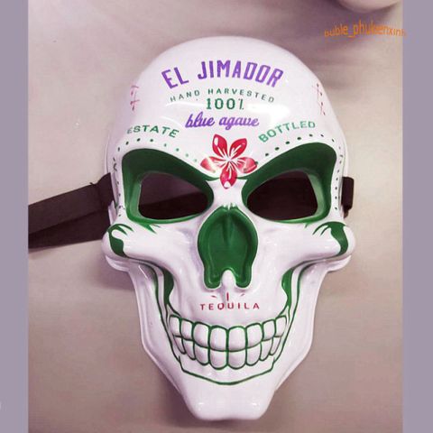 Mặt Nạ Đầu Lâu Xương Vẽ Độc Đáo - Trang Trí BarberShop, Tiệm Tóc và Quán Cà Phê - Phụ Kiện Halloween Thú Vị