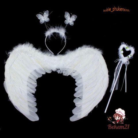 Cánh Thiên Thần Hóa Trang Lễ Hội Halloween - Cánh Lông Vũ Độc Đáo Cho Nam Nữ - Trang Phục Tiệc Tùng Kỳ Lạ