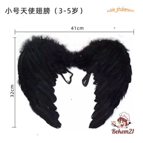 Cánh Thiên Thần Hóa Trang Lễ Hội Halloween - Cánh Lông Vũ Độc Đáo Cho Nam Nữ - Trang Phục Tiệc Tùng Kỳ Lạ