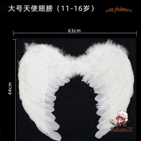 Cánh Thiên Thần Hóa Trang Lễ Hội Halloween - Cánh Lông Vũ Độc Đáo Cho Nam Nữ - Trang Phục Tiệc Tùng Kỳ Lạ