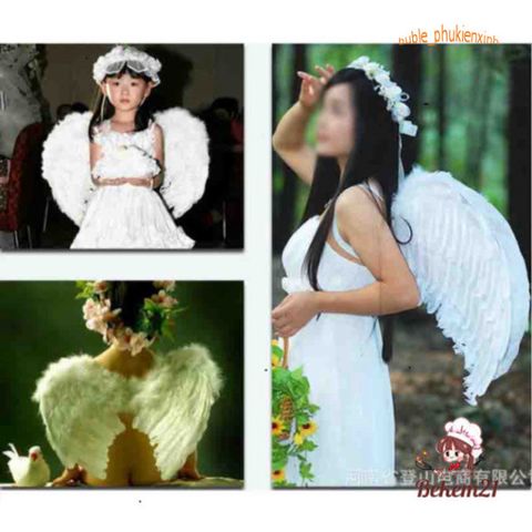 Cánh Thiên Thần Hóa Trang Lễ Hội Halloween - Cánh Lông Vũ Độc Đáo Cho Nam Nữ - Trang Phục Tiệc Tùng Kỳ Lạ