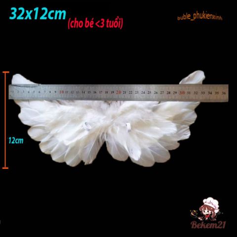 Cánh Thiên Thần Lông Vũ Dễ Thương - Đạo Cụ Chụp Ảnh Sơ Sinh Cho Trẻ Em - Hoàn Hảo Cho Tiệc Tắm, Sinh Nhật, Giáng Sinh