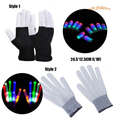 Găng Tay Phát Sáng LED Anime Lấp Lánh - Phụ Kiện Cosplay Độc Đáo Cho Tiệc Halloween, Nhảy Đầm, Concert