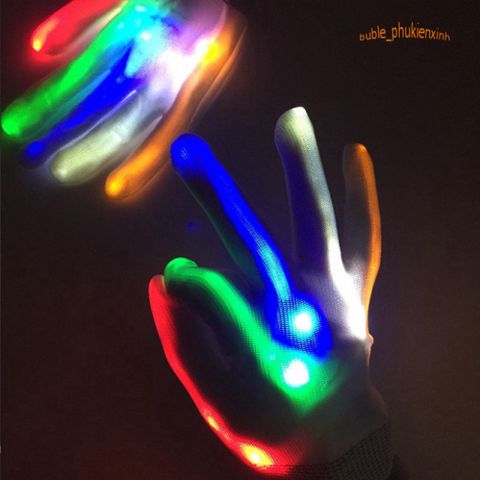 Găng Tay Phát Sáng LED Anime Lấp Lánh - Phụ Kiện Cosplay Độc Đáo Cho Tiệc Halloween, Nhảy Đầm, Concert