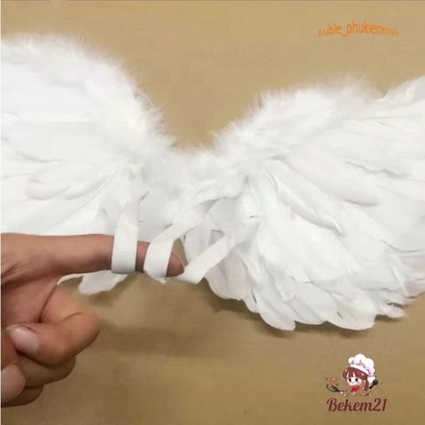 Cánh Thiên Thần Halloween Dễ Thương Siêu Nhẹ Bằng Lông Vũ - Phụ Kiện Hóa Trang Cho Tiệc Cosplay và Sự Kiện Giải Trí