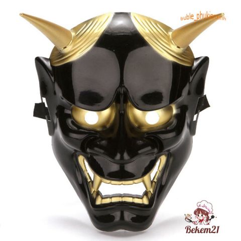 Mặt Nạ Hóa Trang Oni Noh Hannya Halloween - Quỷ Vương Đỏ/Trắng/Đen (5 Màu) Độc Đáo Cho Dịp Hóa Trang