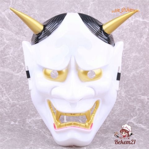 Mặt Nạ Hóa Trang Oni Noh Hannya Halloween - Quỷ Vương Đỏ/Trắng/Đen (5 Màu) Độc Đáo Cho Dịp Hóa Trang