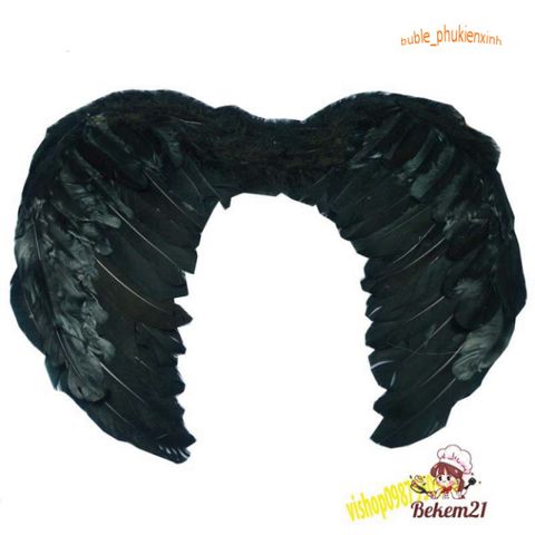 Bộ Phụ Kiện Hóa Trang Thiên Thần - Đôi Cánh Xinh Đẹp, Băng Đô và Đũa Tiên Cho Trẻ Em và Người Lớn - Màu Trắng, Đen, Hồng