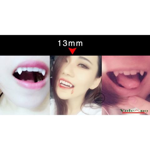 Răng Nanh Giả Răng Khểnh Cao Cấp 17mm, 19mm - Cosplay Hóa Trang + Keo Dán 50K Tặng Kèm
