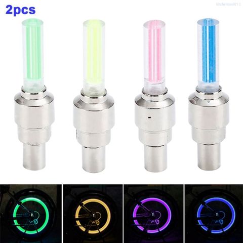 Bộ 2 Đèn LED Trang Trí Van Khí Xe Hơi, Xe Máy - Đèn Cảm Biến Đẹp Mắt, Dễ Dàng Lắp Đặt, Phụ Kiện Thể Thao Khác Biệt