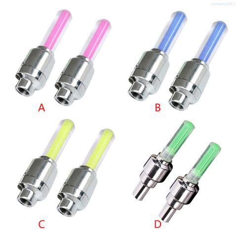 Bộ 2 Đèn LED Trang Trí Van Khí Xe Hơi, Xe Máy - Đèn Cảm Biến Đẹp Mắt, Dễ Dàng Lắp Đặt, Phụ Kiện Thể Thao Khác Biệt