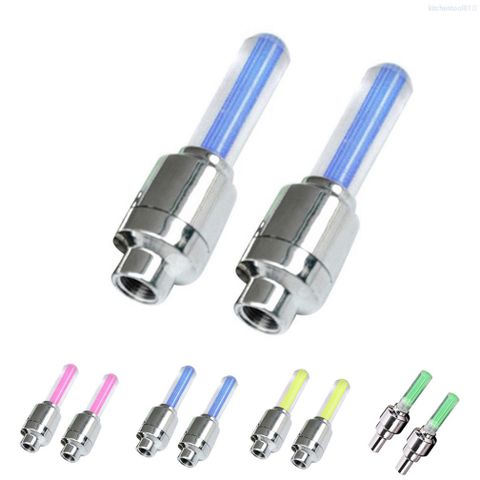 Bộ 2 Đèn LED Trang Trí Van Khí Xe Hơi, Xe Máy - Đèn Cảm Biến Đẹp Mắt, Dễ Dàng Lắp Đặt, Phụ Kiện Thể Thao Khác Biệt