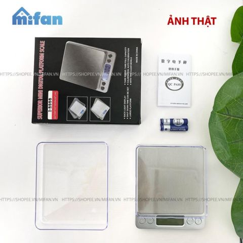 Cân Điện Tử Mini Cao Cấp MIFAN - 0.01g - 3kg, Nhỏ Gọn, Thép Không Gỉ, Màn Hình LCD - Cân Thực Phẩm, Trang Sức, Làm Bánh