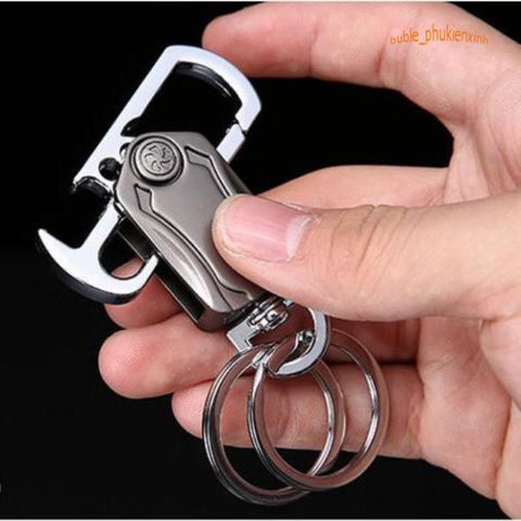 Móc Khóa Spinner Đa Năng Thép Không Gỉ - Mở Nắp Chai Cao Cấp Làm Đẹp Cho Xe Máy, Ô Tô - Phụ Kiện Sang Trọng Nhật Bản