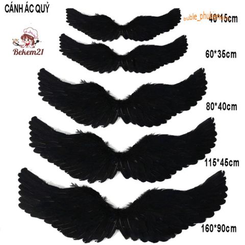 Cánh Ác Quỷ DEVIL Cosplay - Cánh Thiên Thần Hóa Trang Lễ Hội, Phù Hợp Cho Người Lớn Và Trẻ Em, Giao Hàng Nhanh Chóng