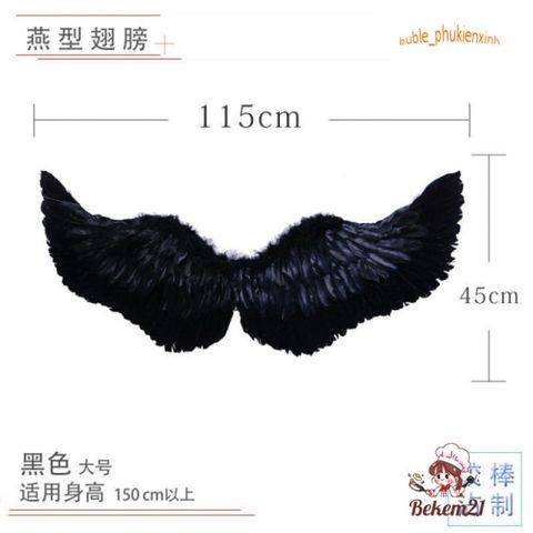 Cánh Ác Quỷ DEVIL Cosplay - Cánh Thiên Thần Hóa Trang Lễ Hội, Phù Hợp Cho Người Lớn Và Trẻ Em, Giao Hàng Nhanh Chóng