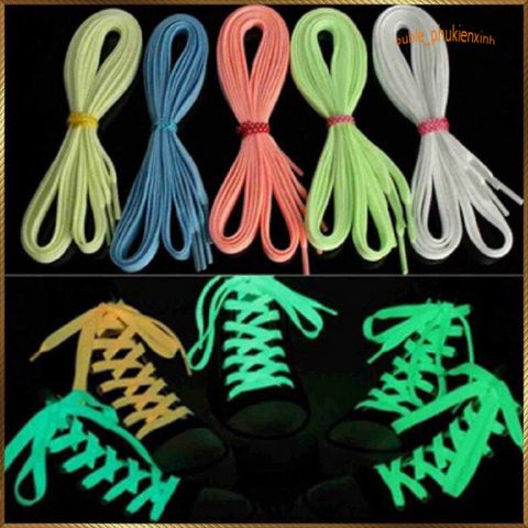 Dây Giày Phát Sáng Dạ Quang Độc Đáo - Nhiều Màu Sắc 60CM/70CM/80CM Cho Giày Thể Thao, Thời Trang Sành Điệu, Phát Sáng Trong Đêm