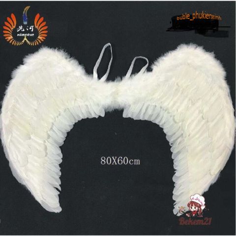 Đôi Cánh Thiên Thần Cosplay Trắng Cho Bé - 7 Kích Cỡ Phù Hợp Biểu Diễn, Hóa Trang, Chụp Ảnh Tiệc Tùng