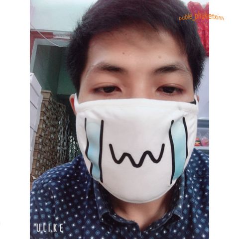 Khẩu Trang Vải Hoạt Hình Dễ Thương - Khẩu Trang Có Thể Giặt, Tái Sử Dụng - Phong Cách Trẻ Trung Bảo Vệ Sức Khỏe
