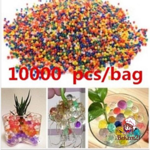 Bộ 10.000 hạt trang trí nở siêu thấm - Nhiều màu sắc cho trang trí cây, hoa, sân vườn và nghệ thuật sáng tạo.