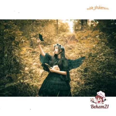 Cánh Thiên Thần Đen Lông Vũ Cho Trẻ Em - Đạo Cụ Hóa Trang Halloween Thú Vị, Đồ Diễn Xuất Chất Lượng Cao, Kích Thước Đa Dạng