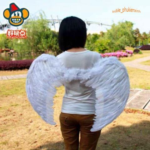 Băng Đô Thiên Thần Hồng Cánh Lông Vũ Cho Bé Gái - Phụ Kiện Hóa Trang Halloween Xinh Đẹp Và Dễ Thương