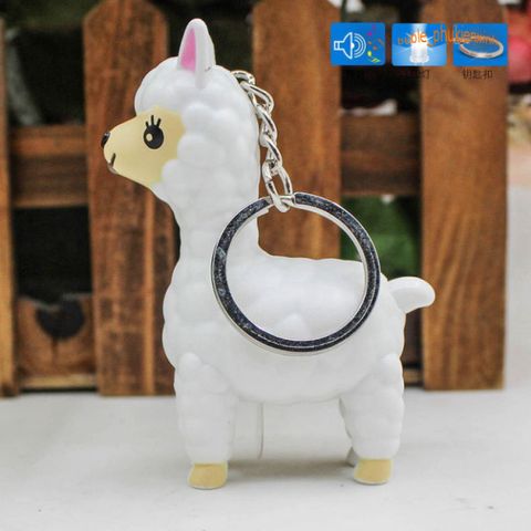 Móc Khóa Đèn LED Hình Cừu Dễ Thương Có Nhạc - Dụng Cụ Tiện Lợi Cho Học Tập và Dạo Phố, Quà Tặng Ngộ Nghĩnh