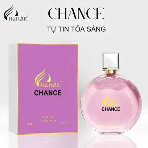 Nước Hoa Nữ Charme CHANCE HỒNG 50ML - Hương Dịu Dàng, Tự Tin, Quyến Rũ, Gift Cho Phái Đẹp